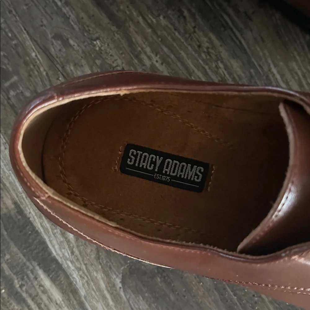 Stacy Adams Chestnut Leather Oxfords Size 12m